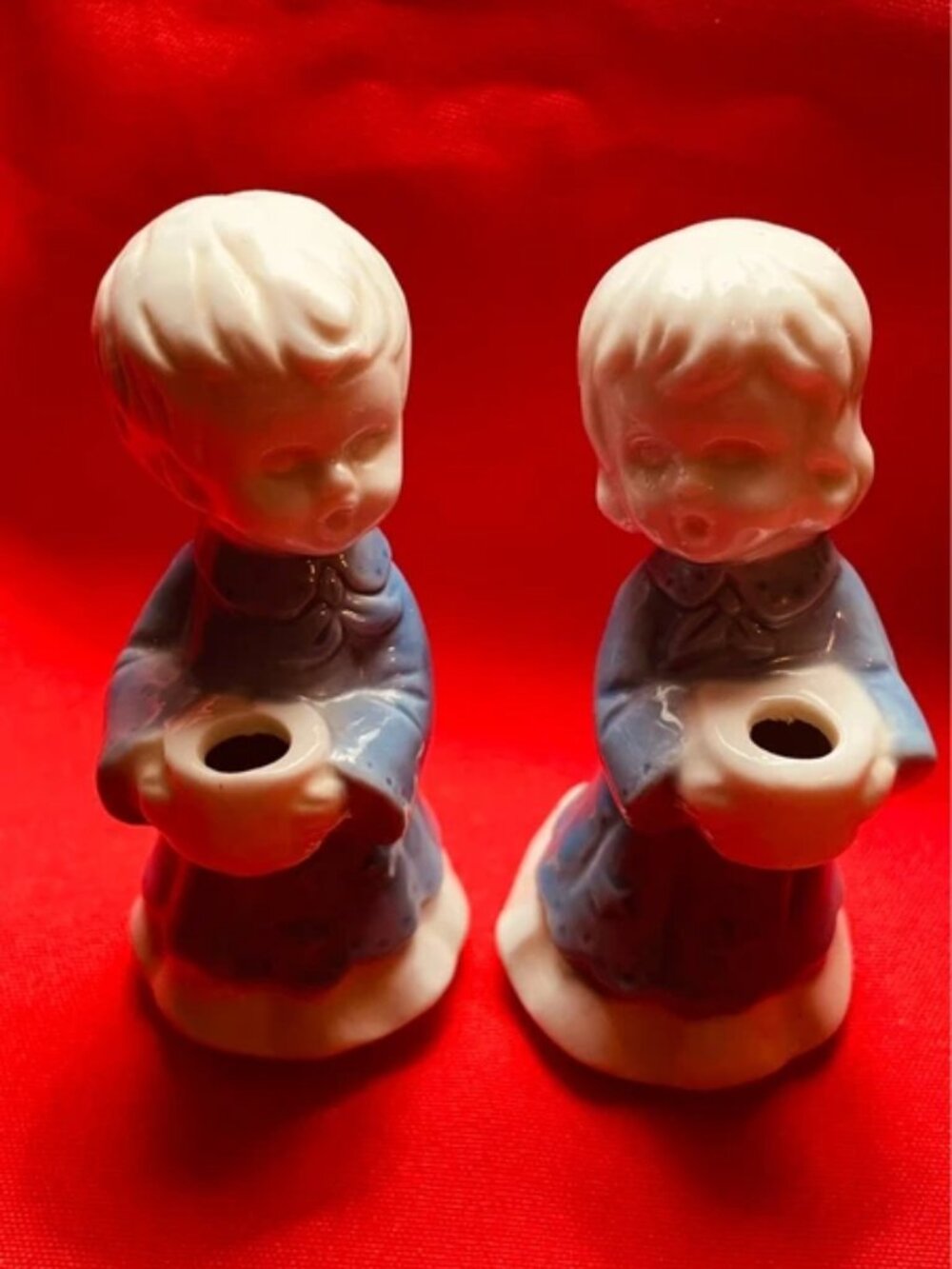 Pair of Angel candle holders
